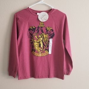 Harry Potter Gryffindor Burgundy Kids Long Sleeve